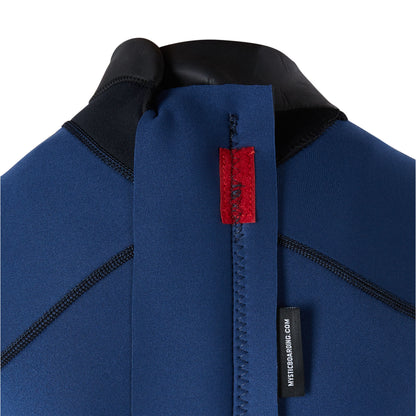 Mystic Star Shorty 3/2mm Bzip Flatlock Junior Night Blue - Short Arm / Back-zip