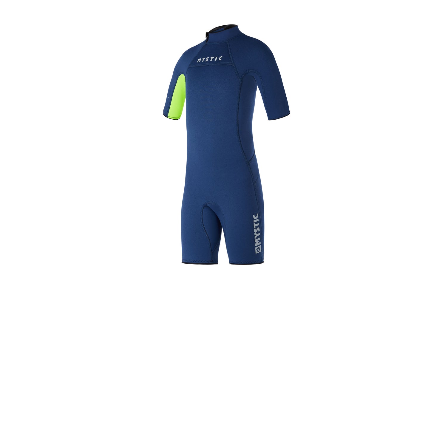 Mystic Star Shorty 3/2mm Bzip Flatlock Junior Night Blue - Short Arm / Back-zip