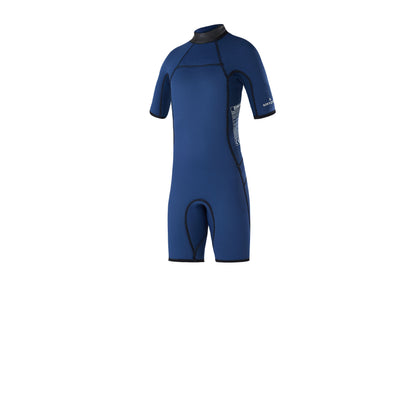 Mystic Star Shorty 3/2mm Bzip Flatlock Kids - Short Arm / Back-zip