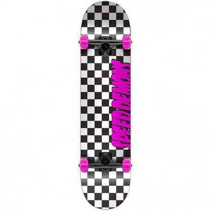 Speed Demons Checkers Complete Black/Pink 7.75 - COMPLETE Skateboard - Skateboards