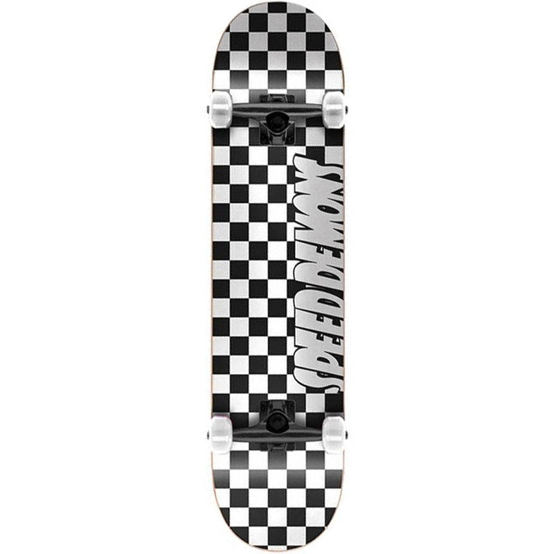 Speed Demons Checkers Complete Black/White 8.0 - COMPLETE Skateboard - Skateboards