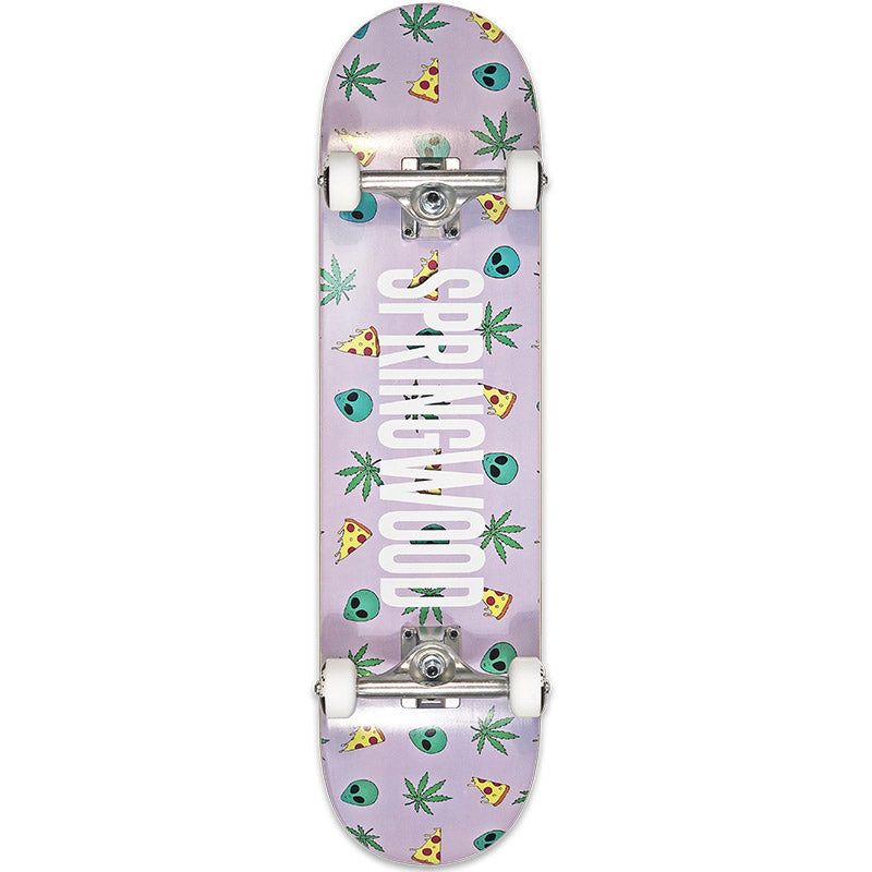 Springwood Alien Pizza Complete Skateboard 8.0 - COMPLETE - Skateboards