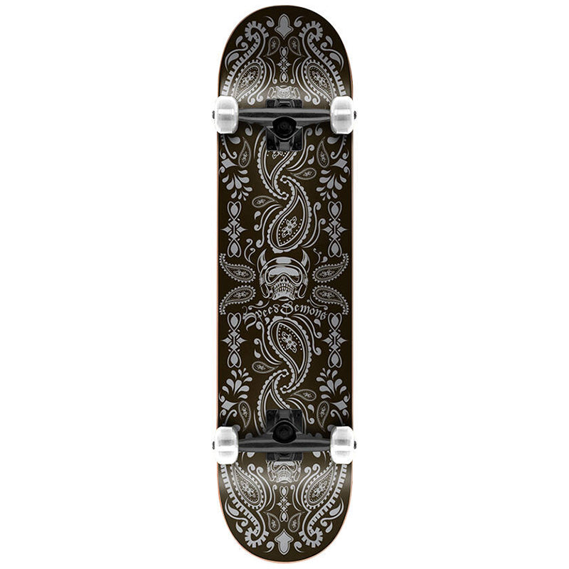 Speed Demons Bandana Complete Skateboard Black/Black 7.75 - COMPLETE - Skateboards