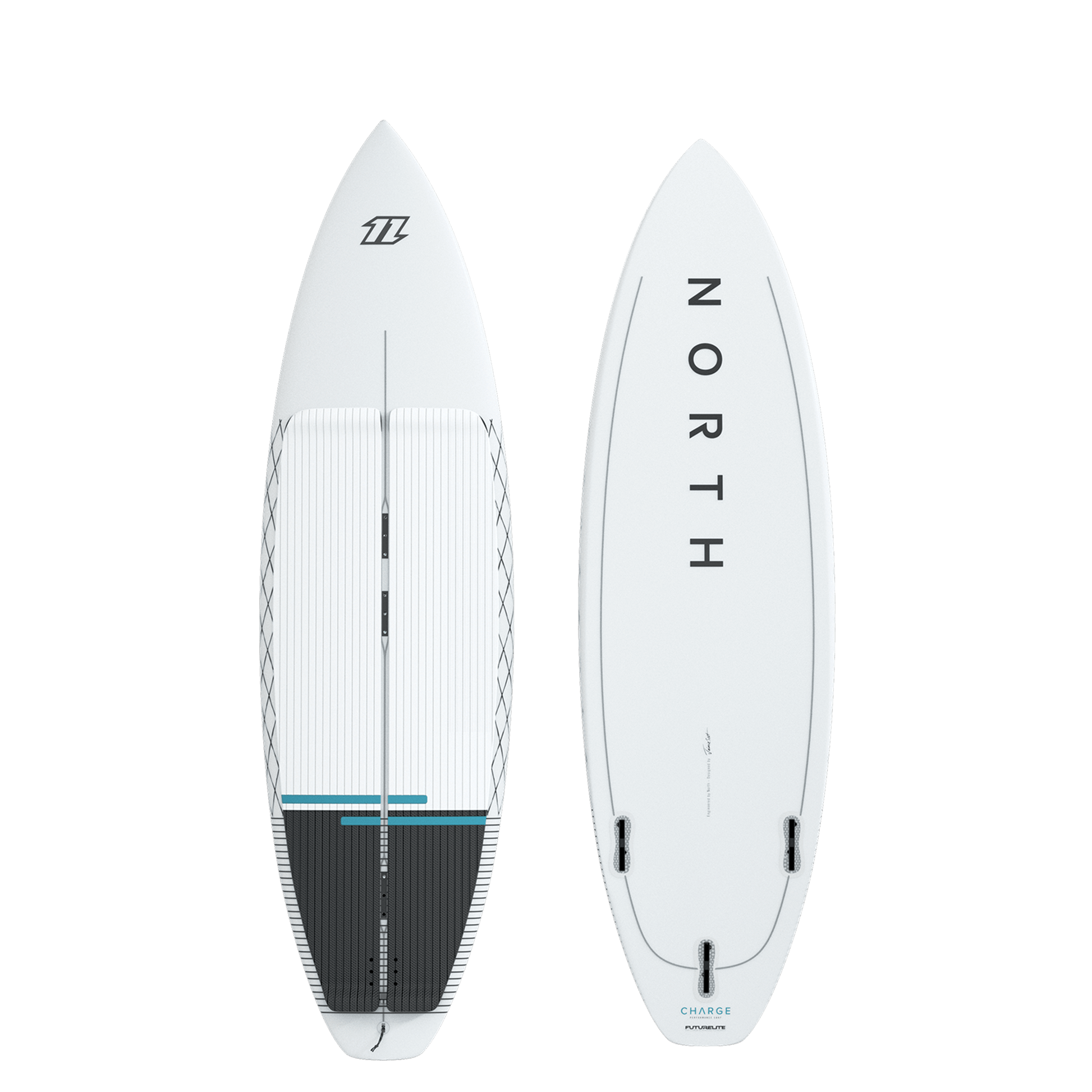 North Charge Surfboard White (no fins) | 22 - Waveboards