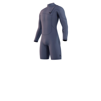 Mystic The One Longarm Shorty 3/2 Zipfree Dark Grey - Longarm / Zip-free