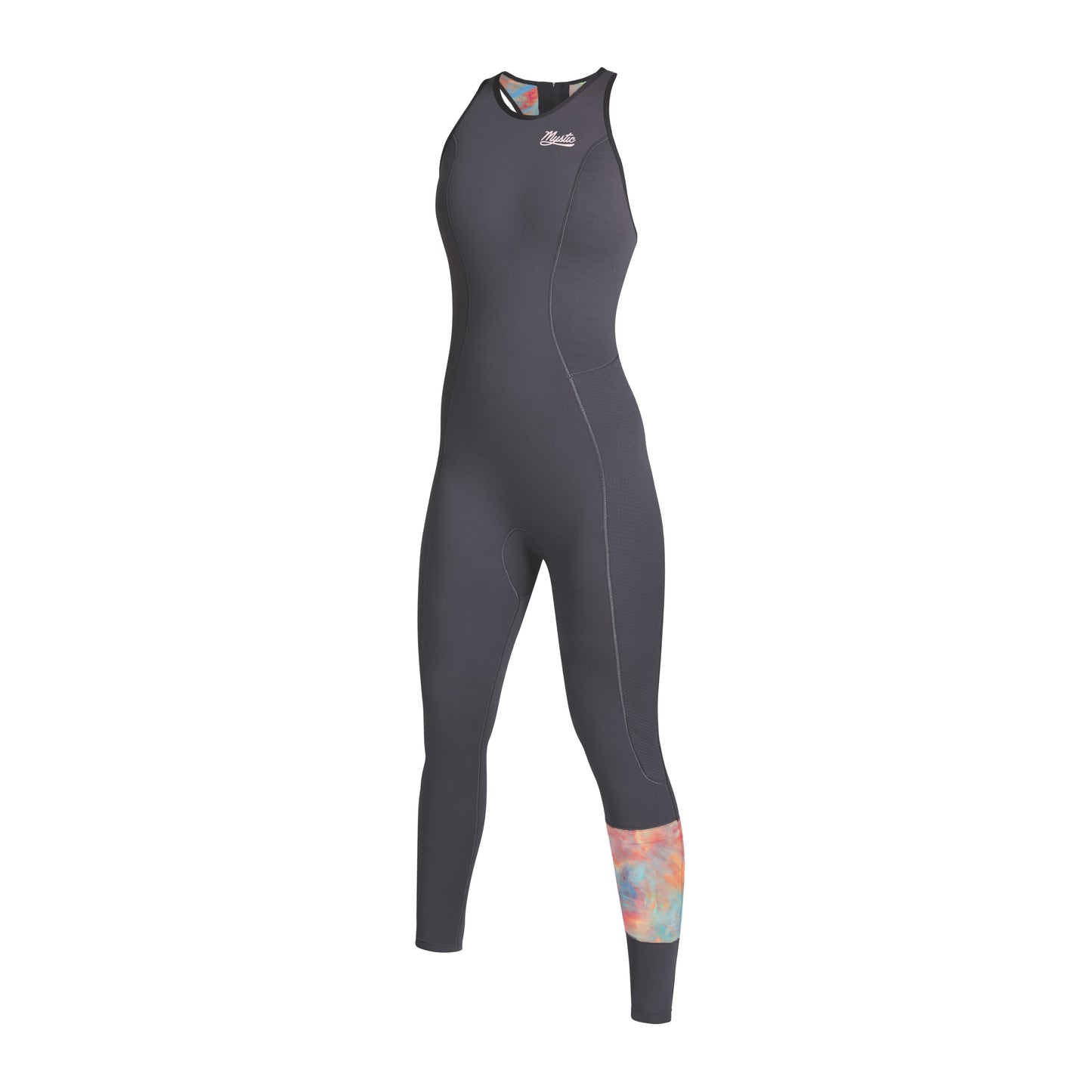 Mystic Lunar Long John 2/2mm Bzip Women Dark Grey - Long John / Back-zip
