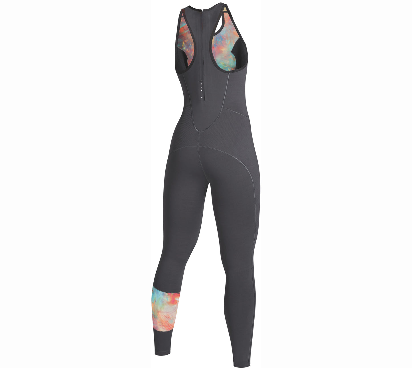 Mystic Lunar Long John 2/2mm Bzip Women Dark Grey - Long John / Back-zip