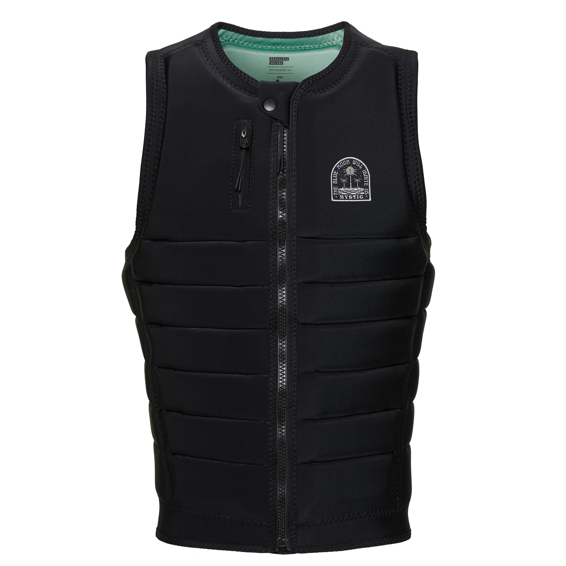 Mystic Check Out Impact Vest Fzip Wake - Impact Wake Vests