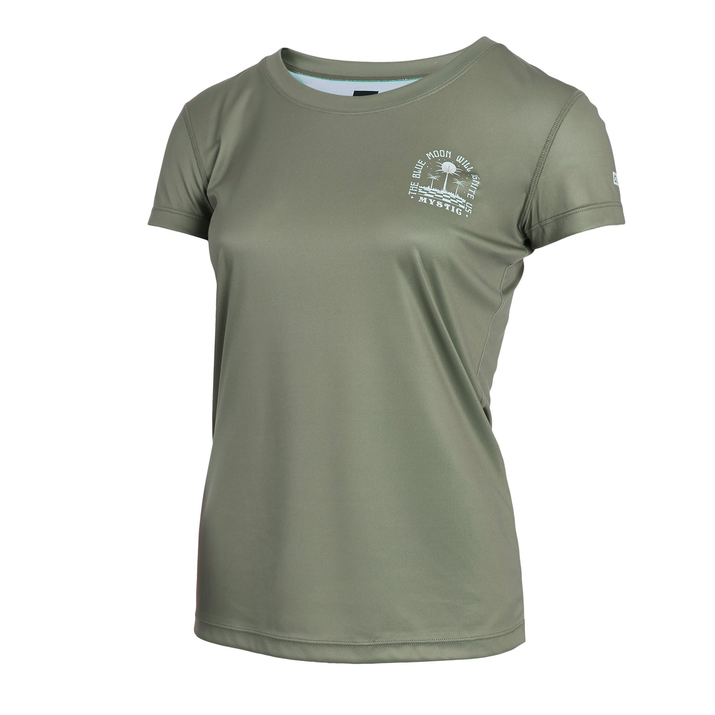 Mystic Ignite SS Quickdry Women Olive Green - S/S Vests