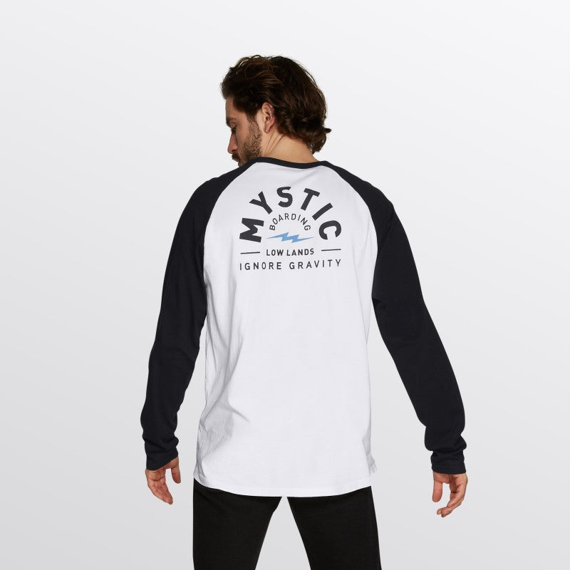 Mystic Lowe LS Tee - Black / White - Tees