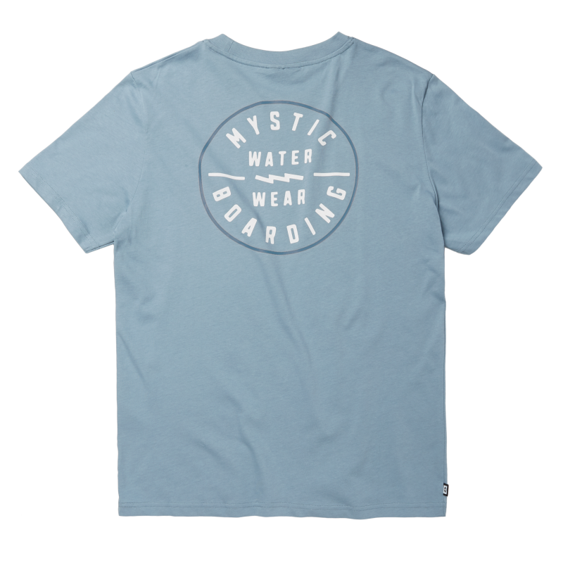 Mystic Boarding Tee Grey Blue - Tees