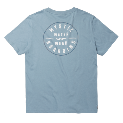 Mystic Boarding Tee Grey Blue - Tees