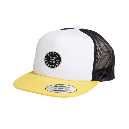 Mystic Boarding Flat Cap White - Caps