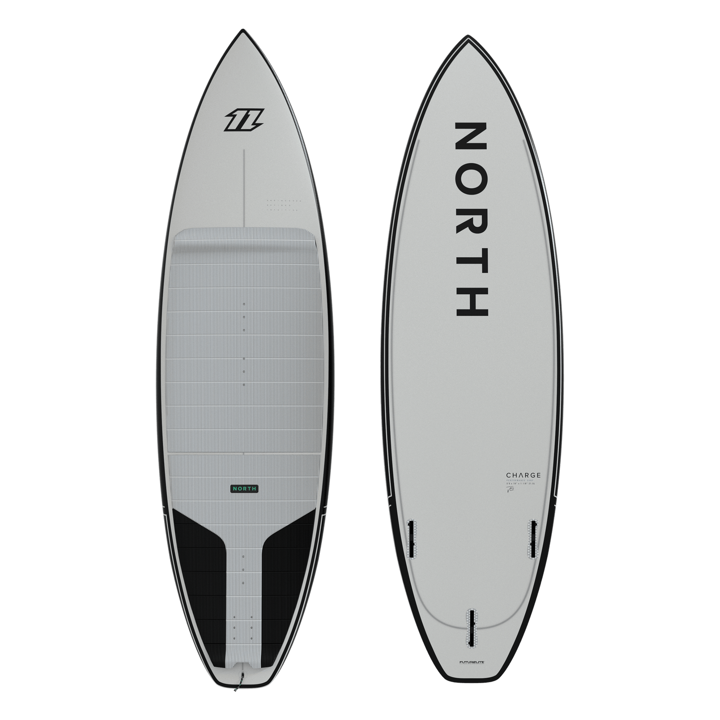 North Charge Surfboard White (w/o fins) | 23 - Waveboards
