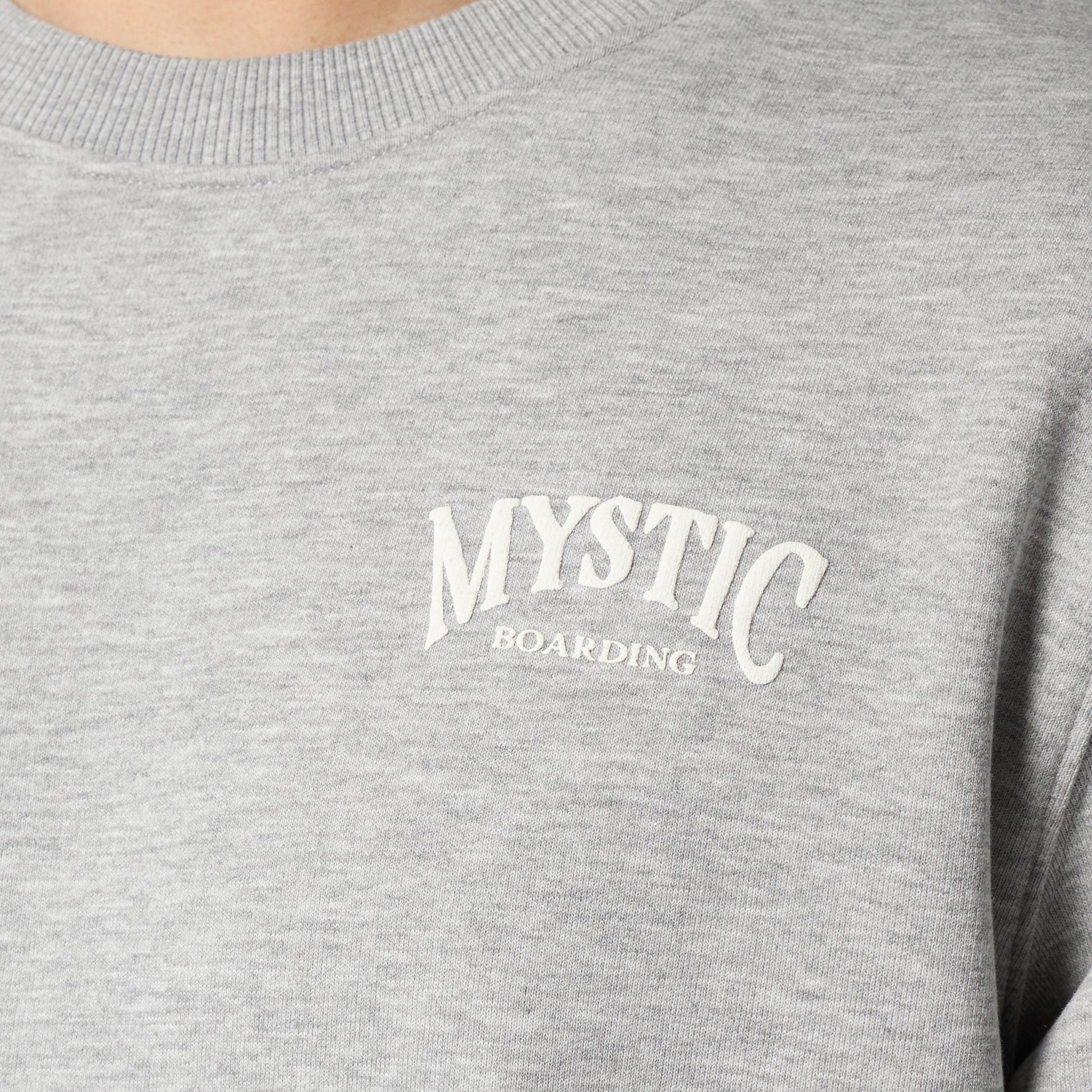Mystic Ethos Crew Sweat Light Grey Melee | 23 - Jackets