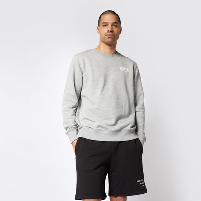 Mystic Ethos Crew Sweat Light Grey Melee | 23 - Jackets