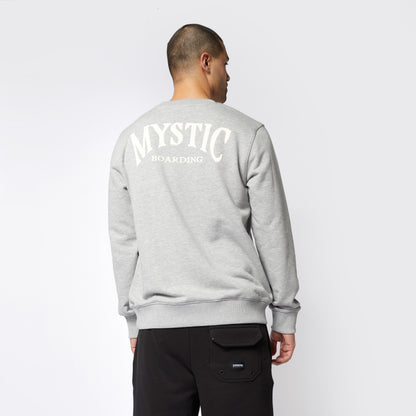 Mystic Ethos Crew Sweat Light Grey Melee | 23 - Jackets