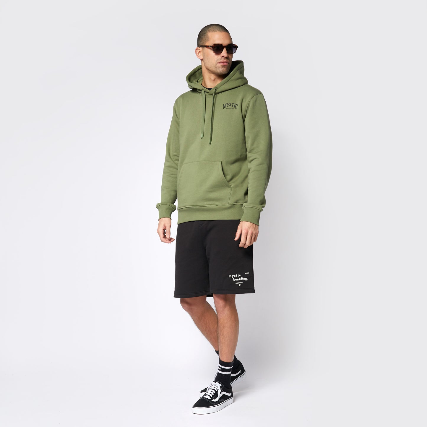 Mystic Ethos Hood Sweat Dark Olive - Hoodies