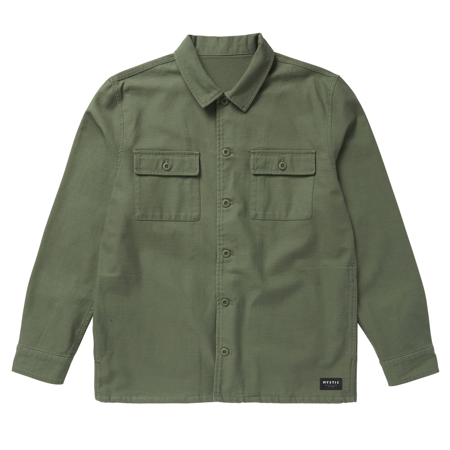 Mystic The Overshirt Jacket Dark Olive - Jackets