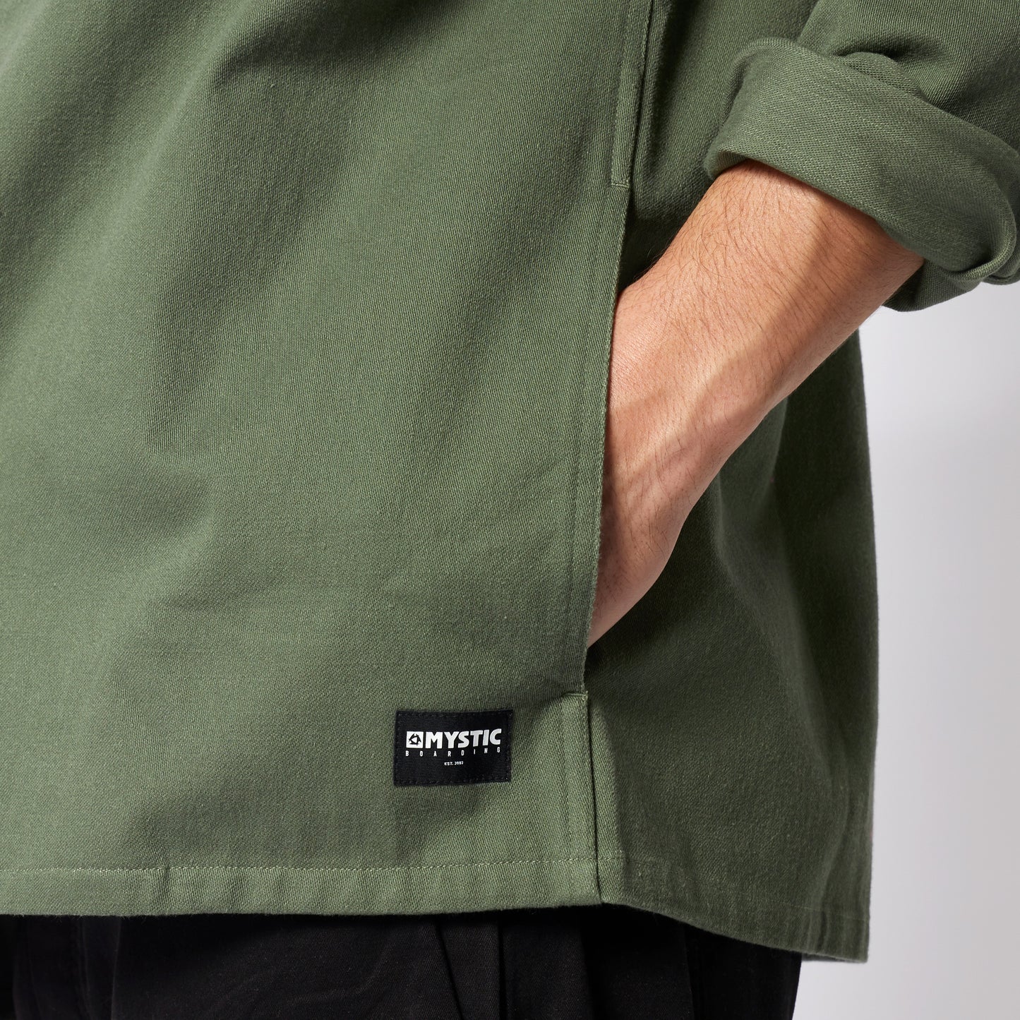 Mystic The Overshirt Jacket Dark Olive - Jackets