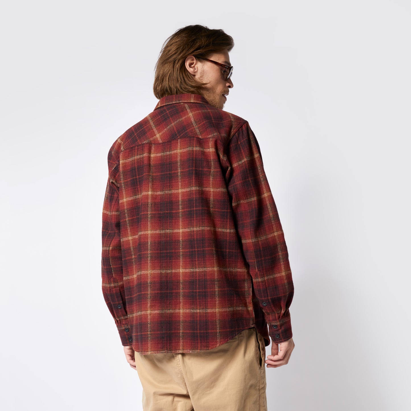 Mystic The Check Shirt Red - L/S Shirts