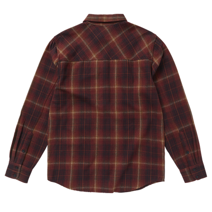 Mystic The Check Shirt Red - L/S Shirts