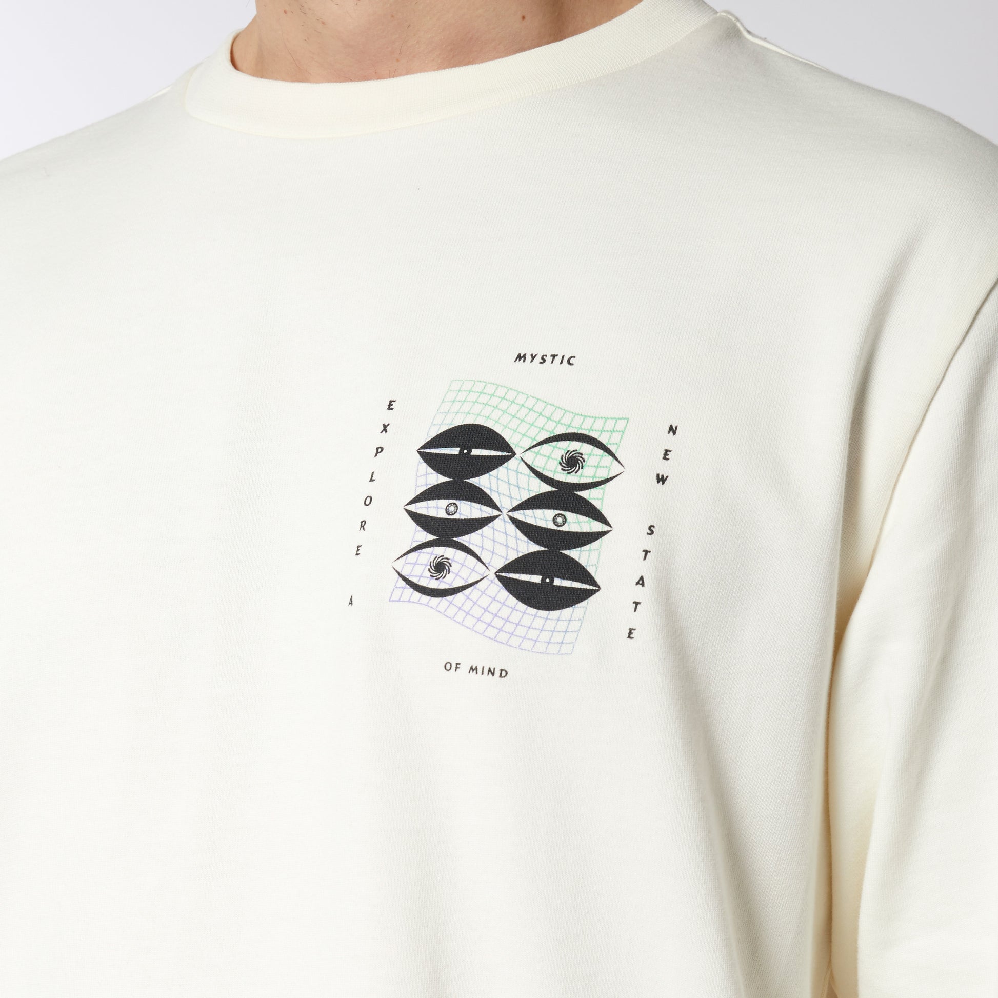 Mystic Tresspass L/S Tee Off White | 23 - Tees