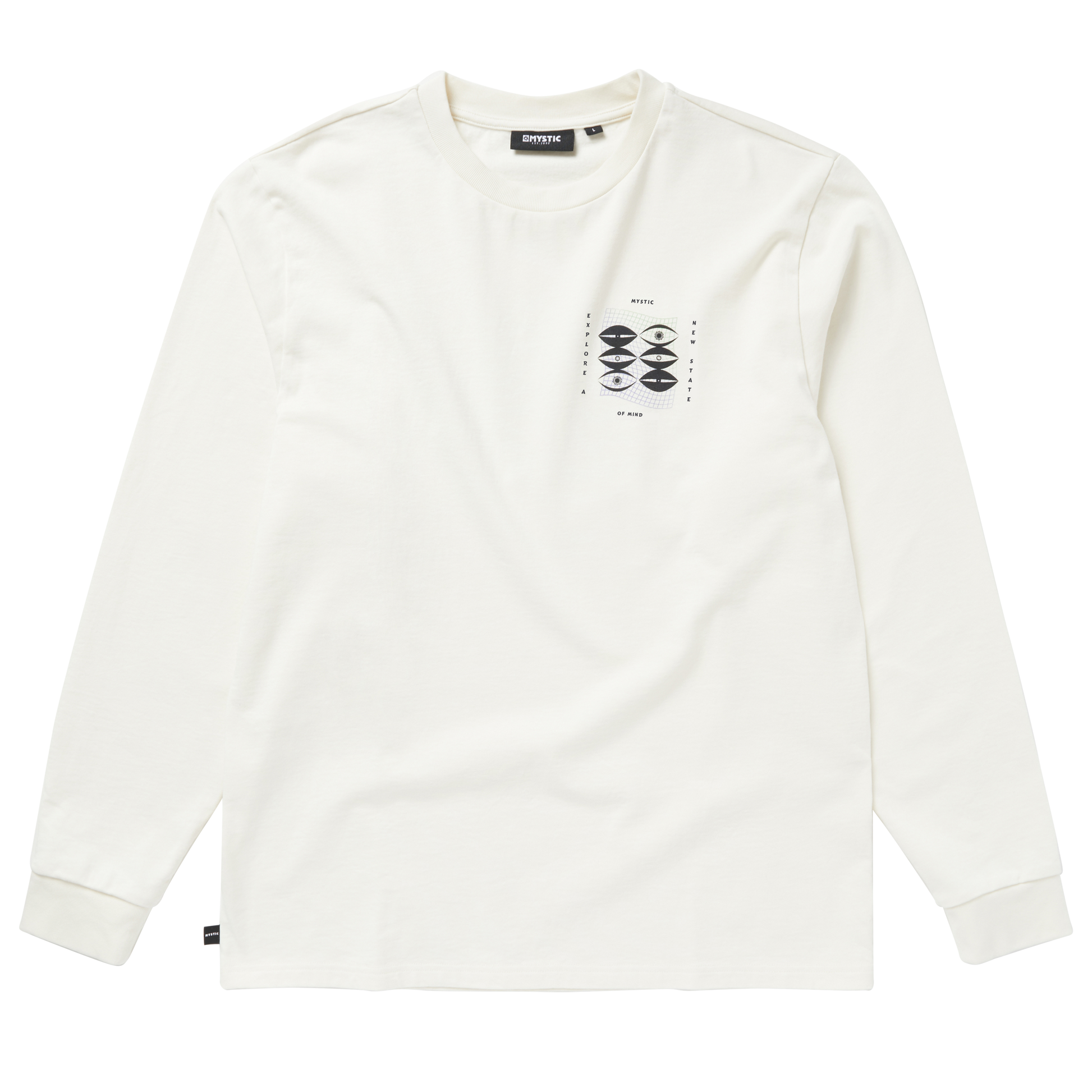 Mystic Tresspass L/S Tee Off White | 23 - Tees