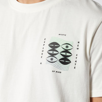 Mystic Tresspass Tee Off White | 23 - Tees