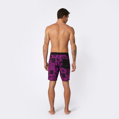 Mystic Ripple Movement Boardshort Sunset Purple - Boardshorts