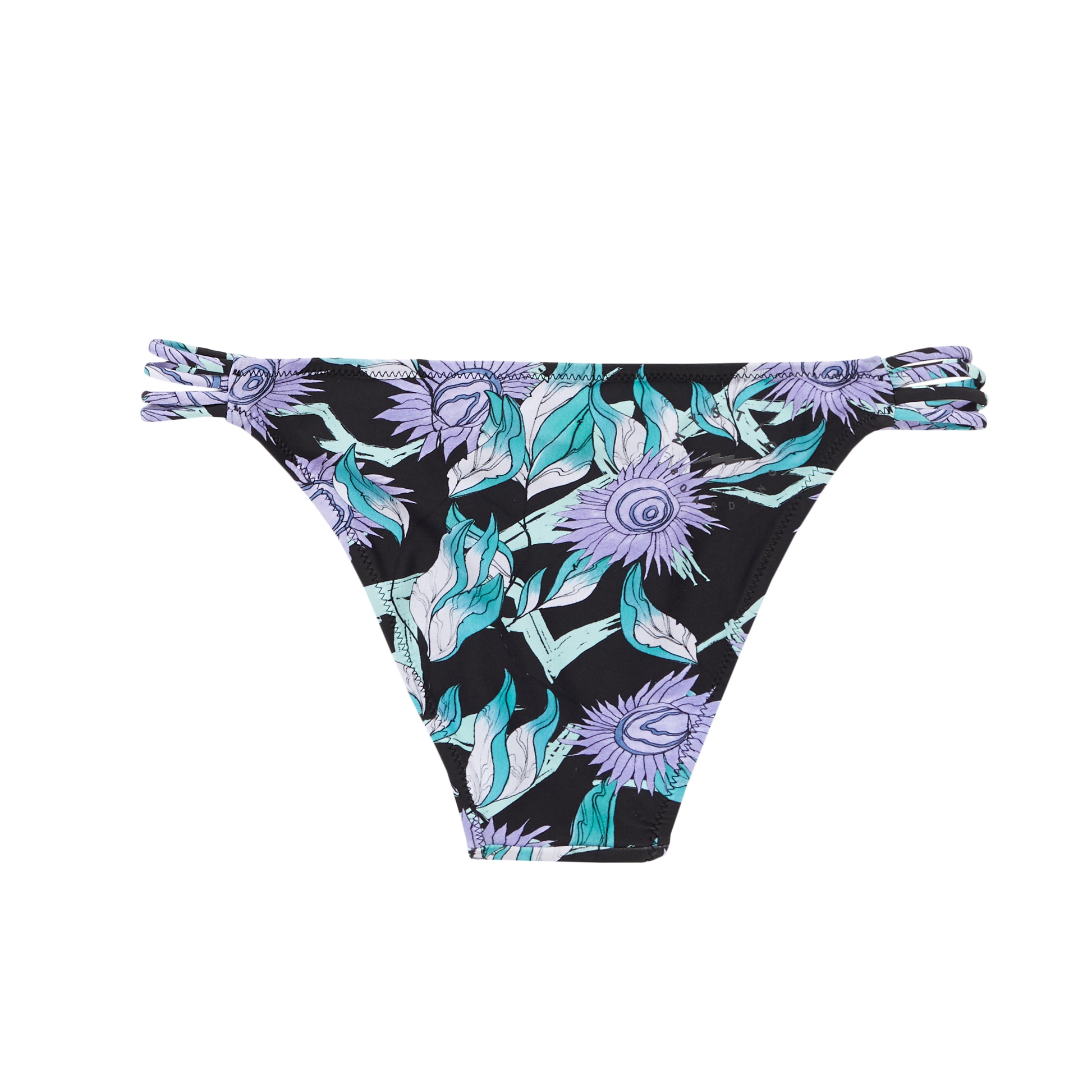 Mystic Flora Bikini Bottom Turquoise - Bikini Bottoms