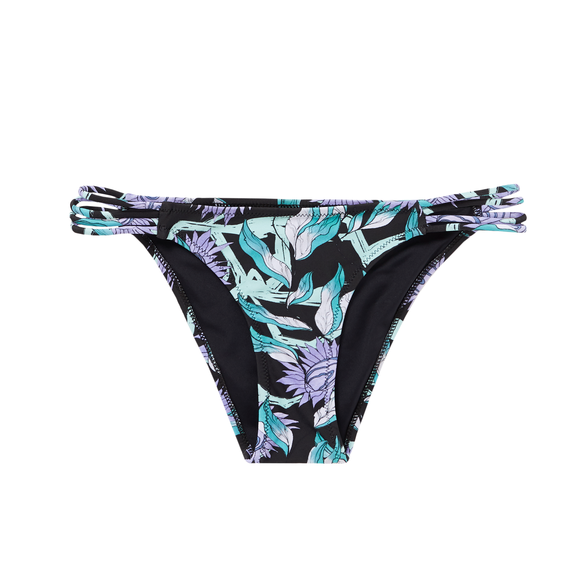 Mystic Flora Bikini Bottom Turquoise - Bikini Bottoms
