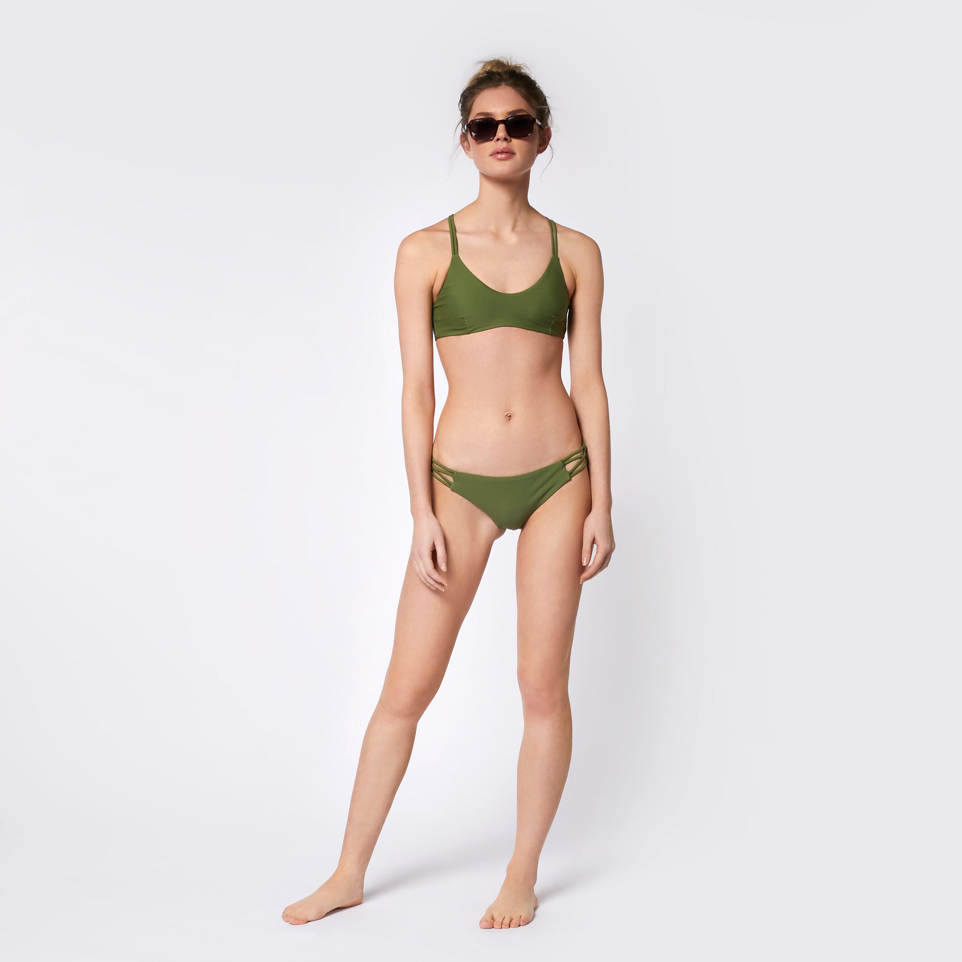 Mystic Dune Bikini Bottom Dark Olive - Bikini Bottoms