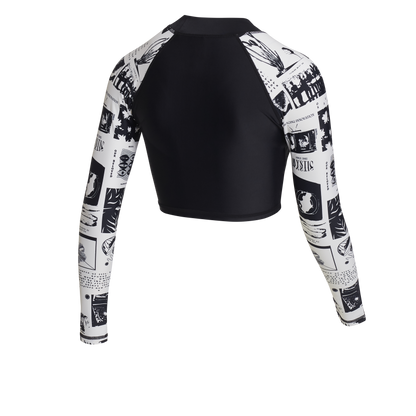 Mystic Jayde L/S Crop Rashvest Off White - L/S Vests