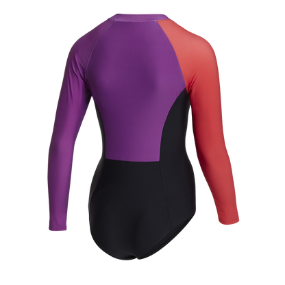 Mystic Jayde L/S Swimsuit Sunset Purple - Swimsuits