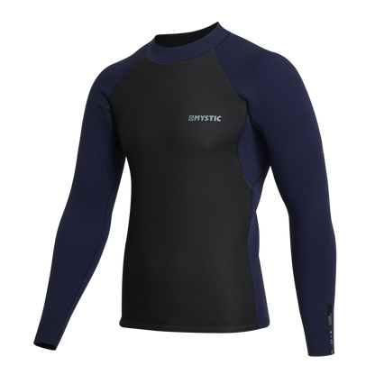 Mystic Star Surf Top L/S 2mm Navy - Tops
