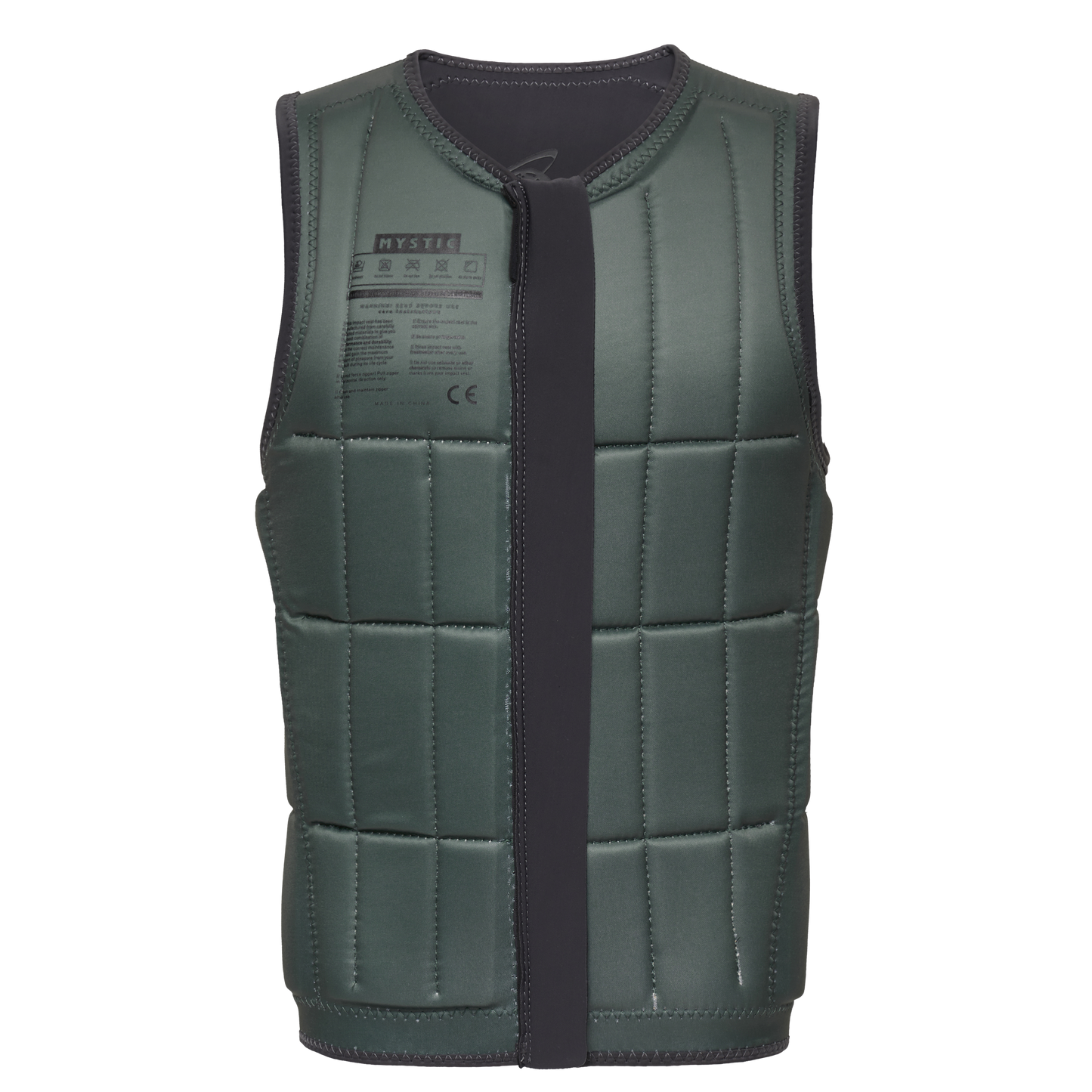 Mystic Anarchy Impact Vest Fzip Wake Phantom Grey - Impact Wake Vests