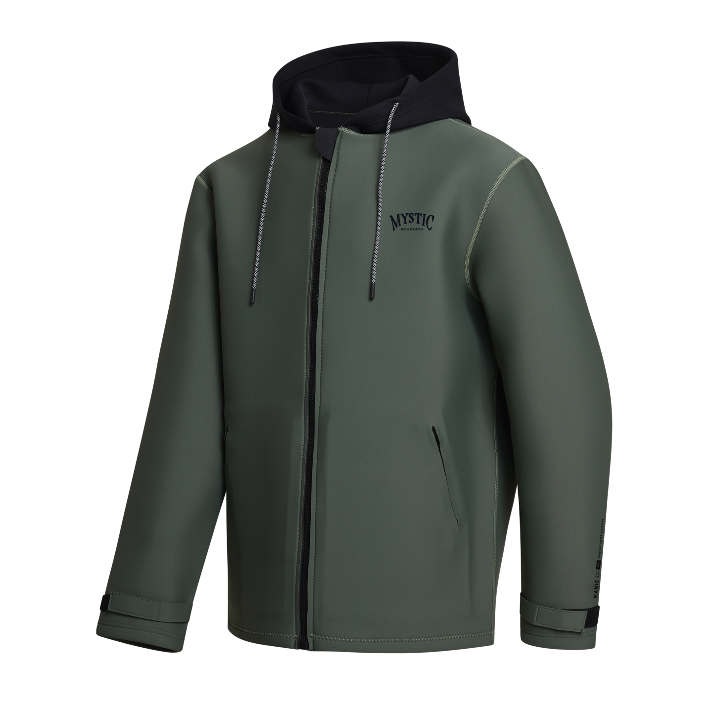 Mystic Manic Neoprene Jacket 2mm Dark Olive - Hoodies