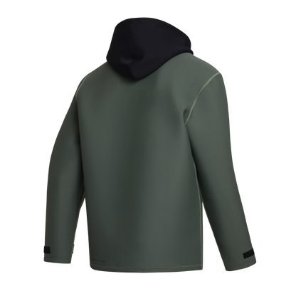 Mystic Manic Neoprene Jacket 2mm Dark Olive - Hoodies