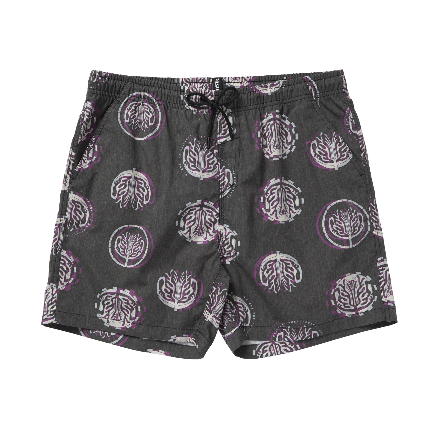 Mystic Artwork Swim Boardshort Deep Purple - Boardshorts