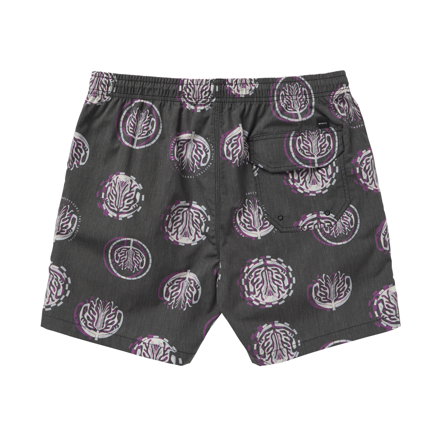 Mystic Artwork Swim Boardshort Deep Purple - Boardshorts
