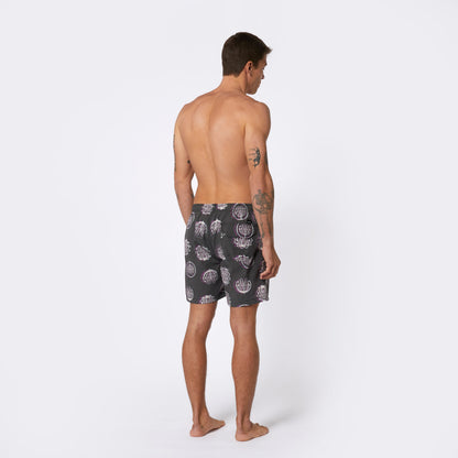 Mystic Artwork Swim Boardshort Deep Purple - Boardshorts