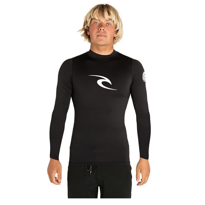 Rip Curl Corpo L/Sl Uv Tee Black Wle8Qm - L/S Vests