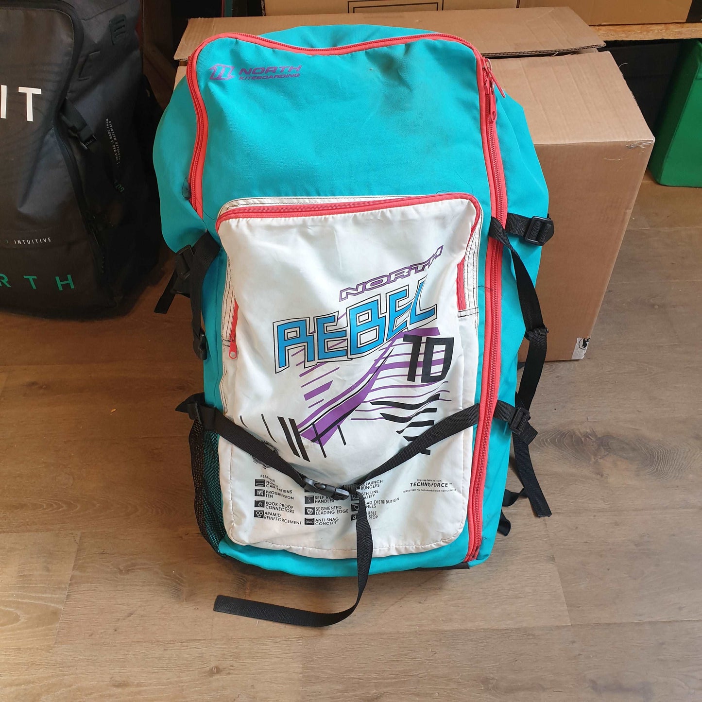 North 9+13m REBEL Kite w/bar USED | 13 - Kites (GRADE C)