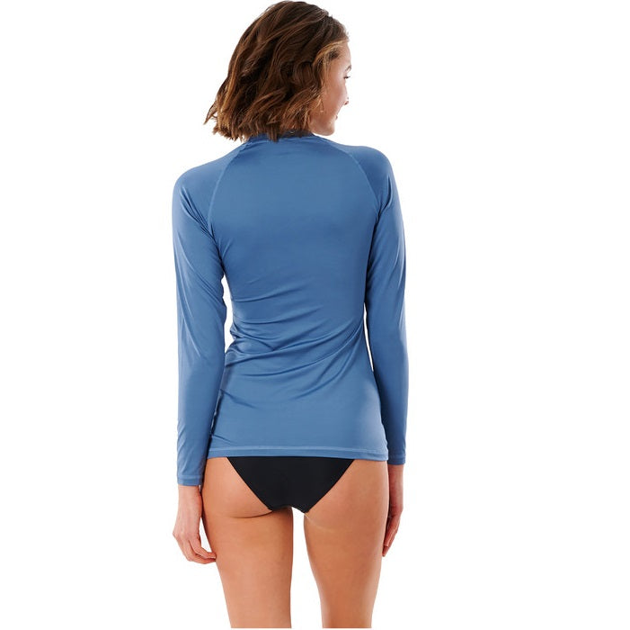 Rip Curl Golden Rays Long Sleeve Uv Tee Mid Blue Wly3Fw - LS Vests