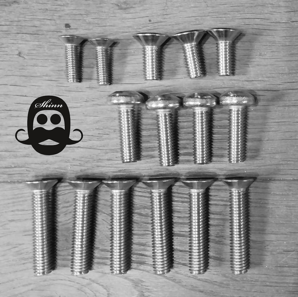 Shinn FOIL ALU - SCREWS SET - INOX - Screws