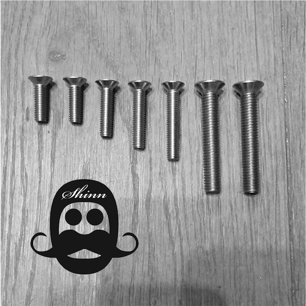 Shinn Screws Set for MEGA K ALU Foil - INOX - Screws