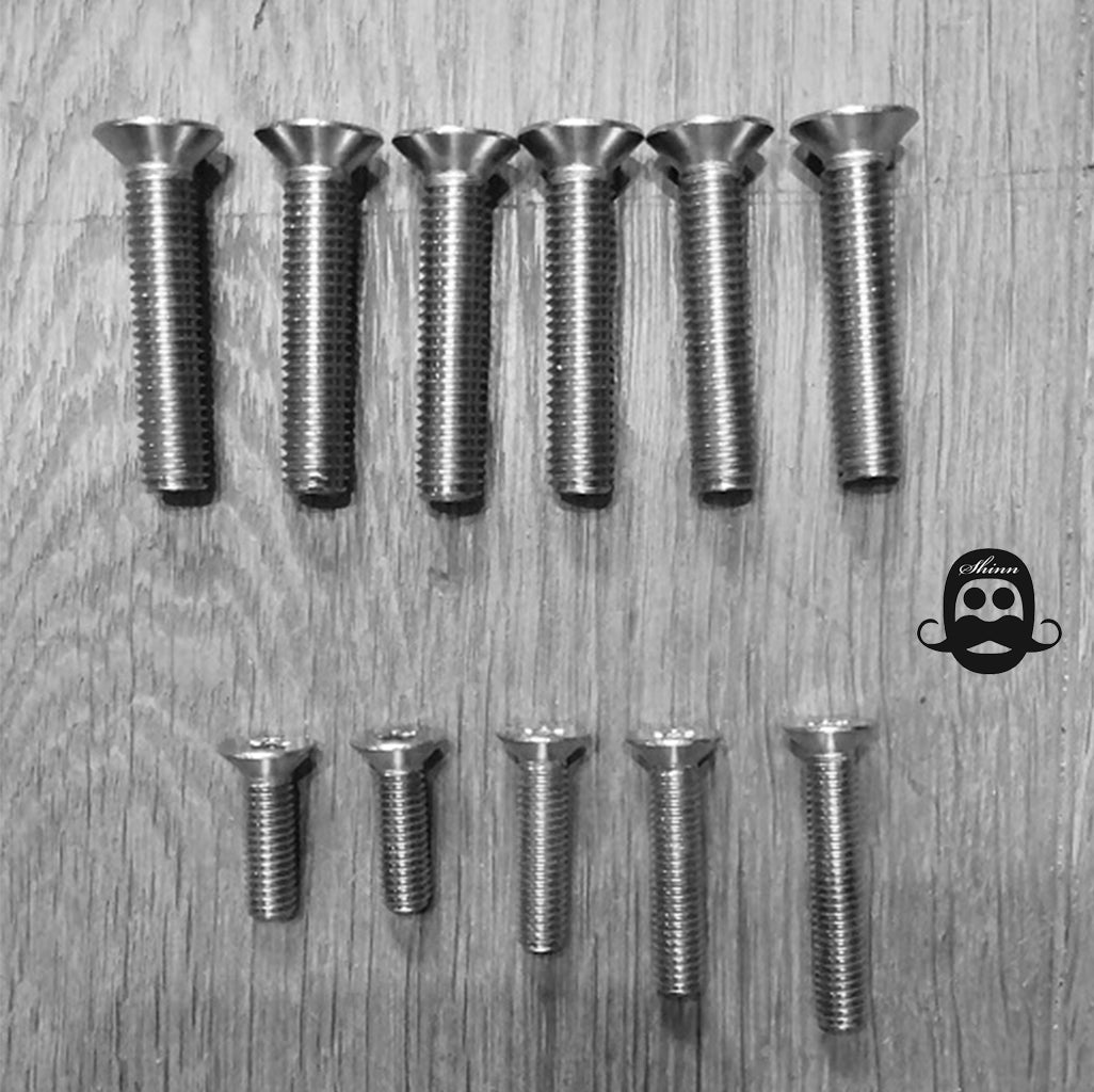 Shinn Screws Set for MEGA K CARBON Foil - INOX - Screws