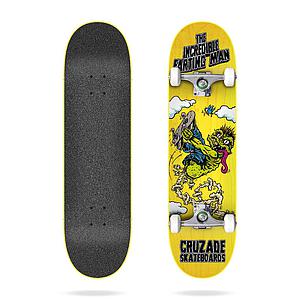 Cruzade Incredible Farting Man 8.25"X31.85" COMPLETE Skateboard - Skateboards