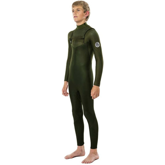 Rip Curl Junior Dawn Patrol 3/2 C/Z Green Fullsuit Junior Wsm9Kv - Fullsuit / Front-zip